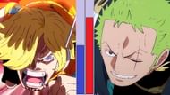 Sanji vs Zoro in One Piece (Image via Toei Animation)